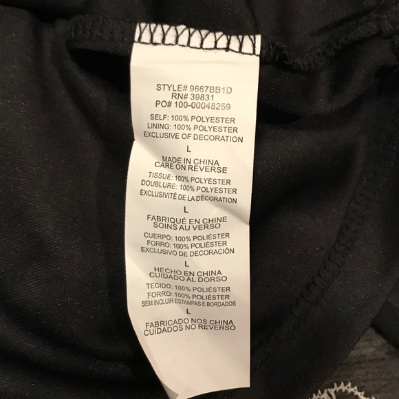 Sequin Hearts V Neck Empire Waist Blouse Size L - Picture 3 of 8